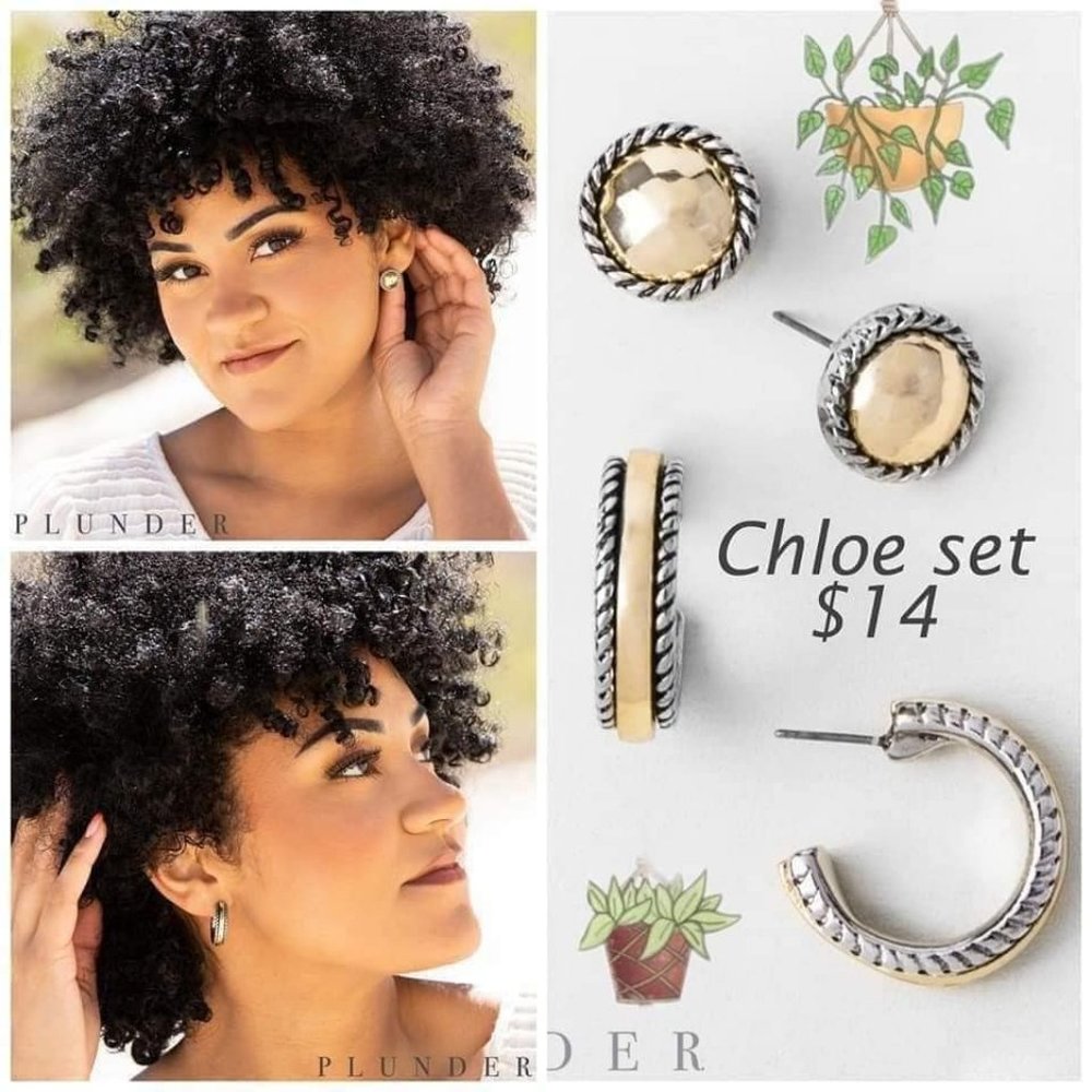 Plunder Design Chloe Earrings Set